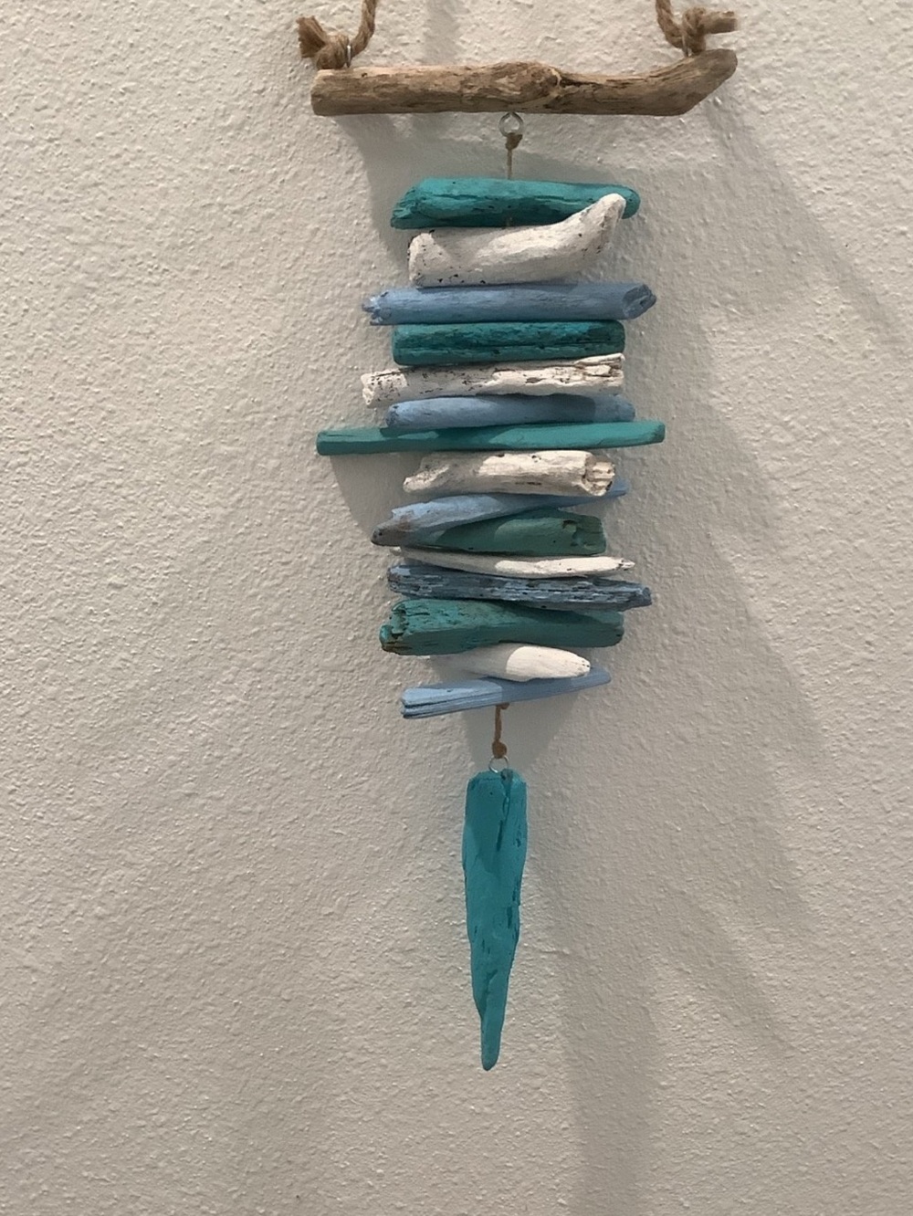 Driftwood Art, Painted Driftwood Mobile, Driftwood Coastal Decor - Picture 3 of 6